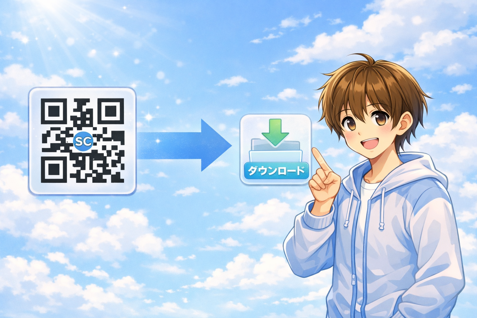 QRコードを作成できる