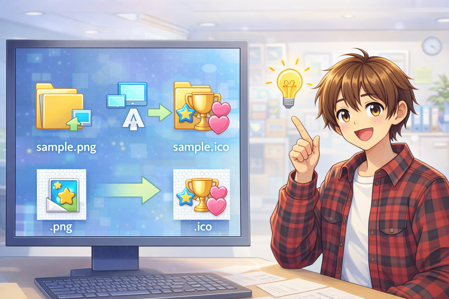 アイコンを変更する方法